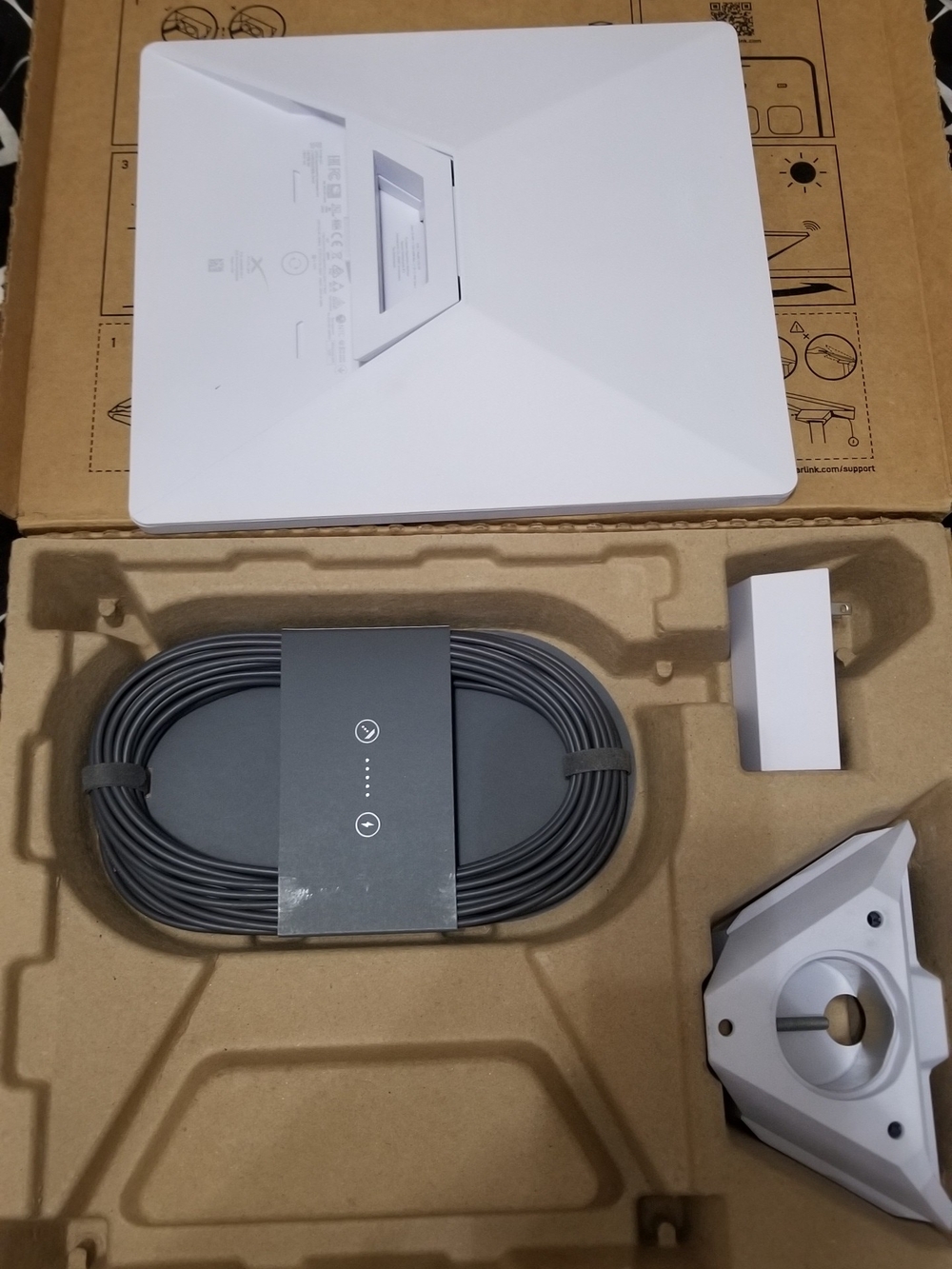 Starlink White Powerline Networking Adapter Kit with Gray Ethernet Cable